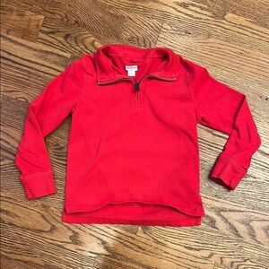 GUC J. Crew Factory Red Crewcuts Zip-Up; S